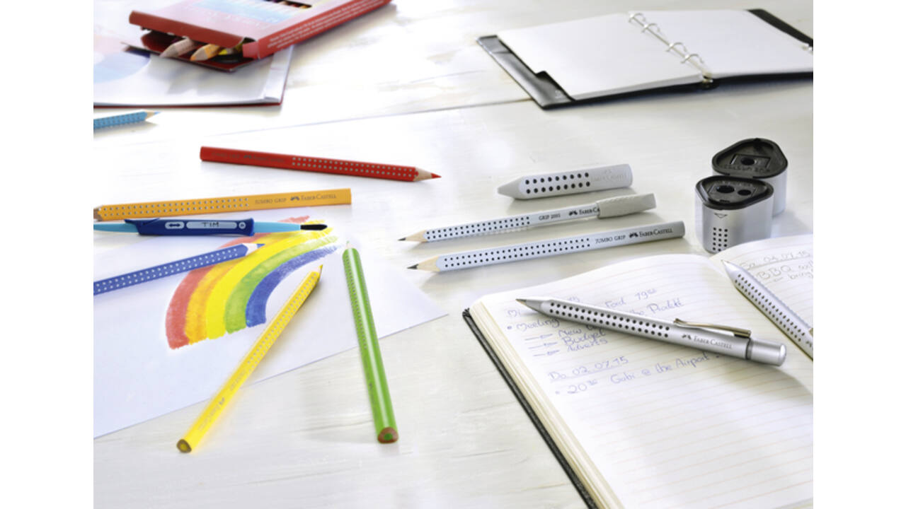 Puntenslijper Faber-Castell 2001 trio grip zilver